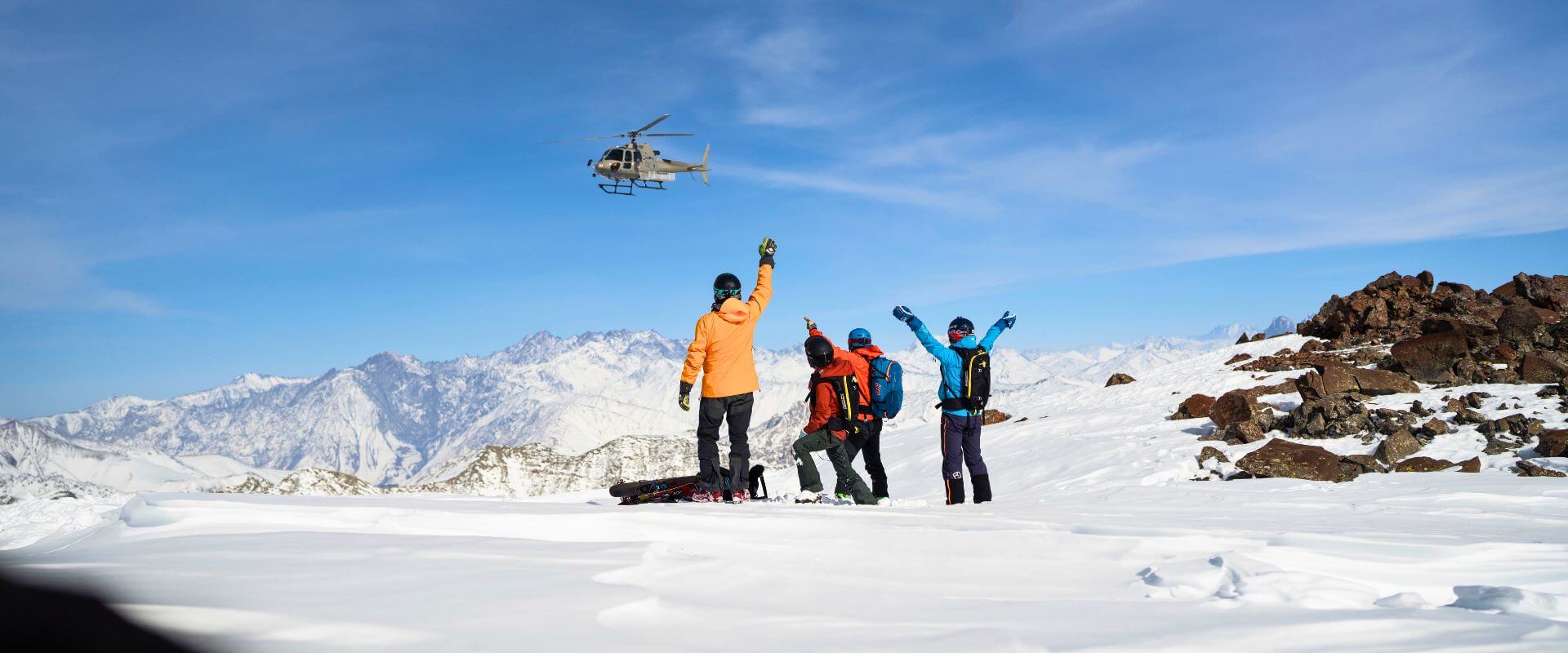 Heliskiing in the Grand Caucasus in Georgia