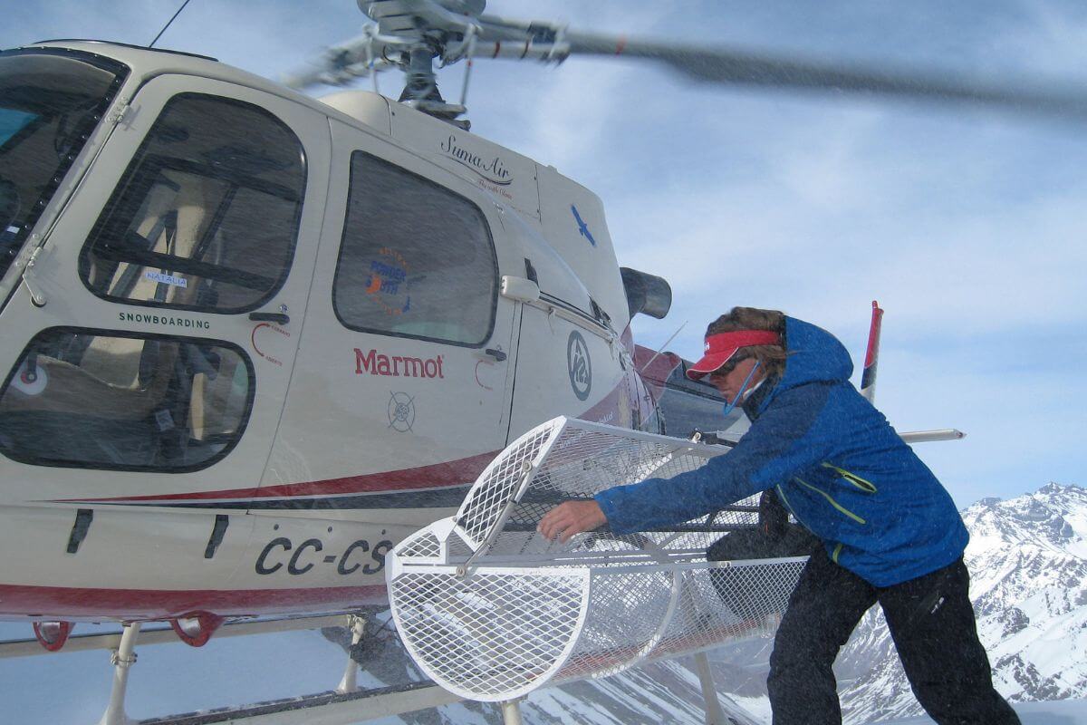 Heliski in the Central Andes in Chile