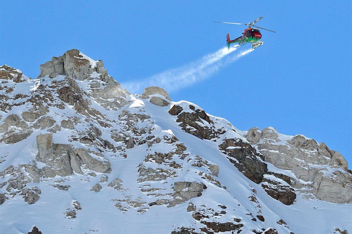 Heliski in the Central Andes in Chile