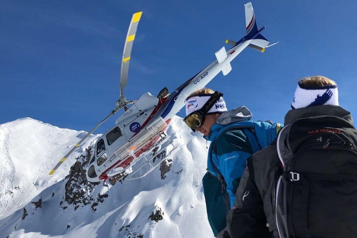 Heliski in the Central Andes in Chile