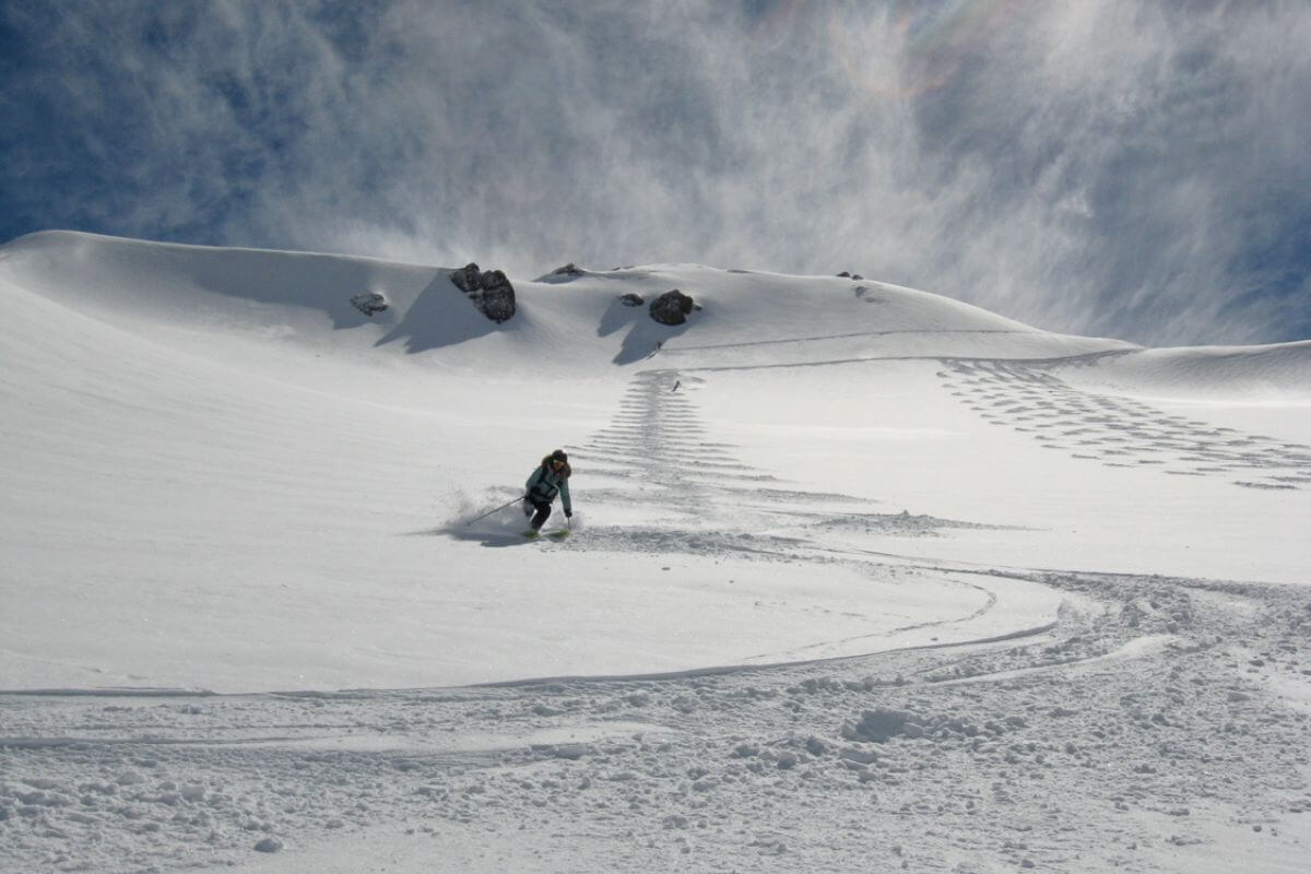 Heliski in the Central Andes in Chile