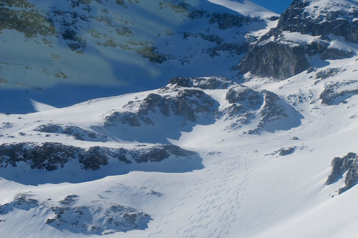 Heliski in the Central Andes in Chile