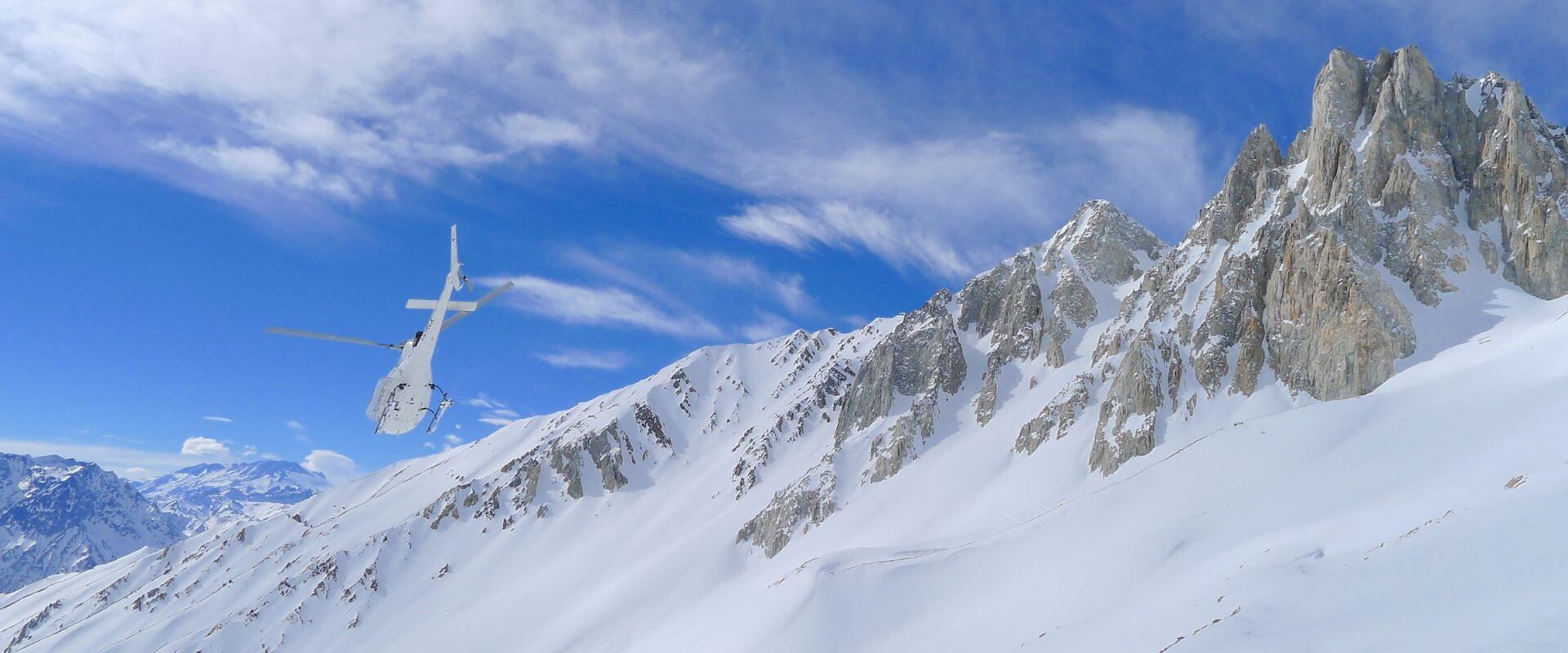 Heliski in the Central Andes in Chile