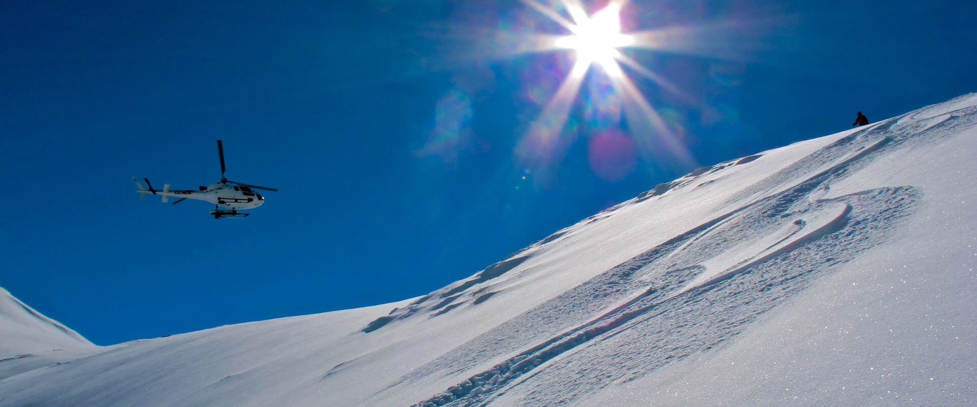 Heliski in the Central Andes in Chile