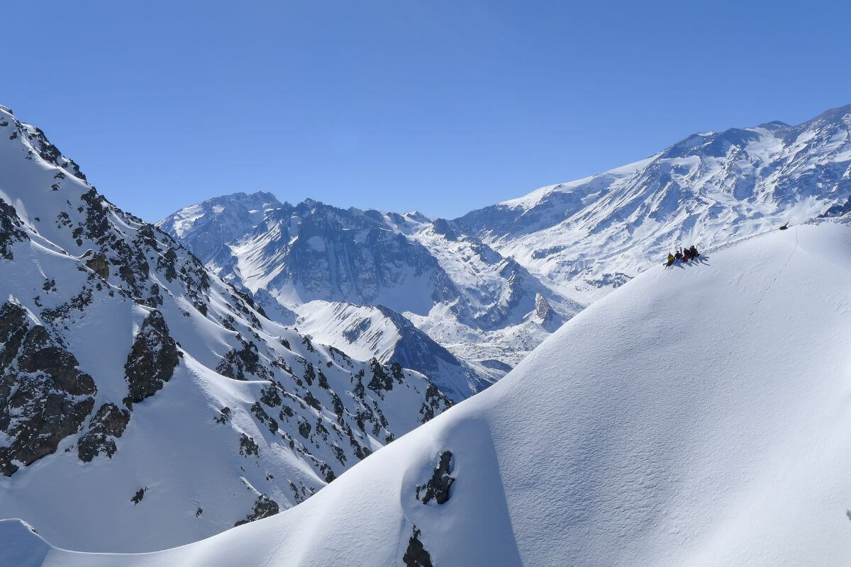 Heliski in the Central Andes in Chile