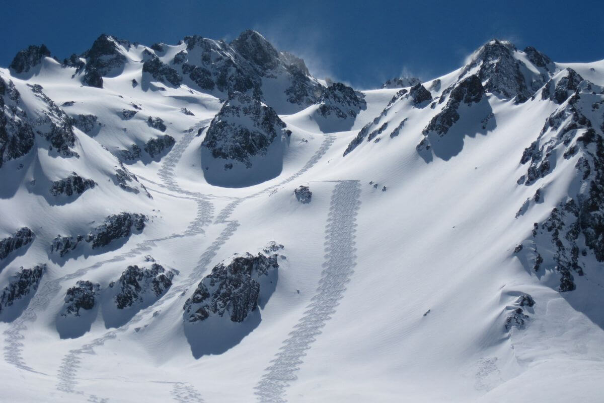 Heliski in the Central Andes in Chile