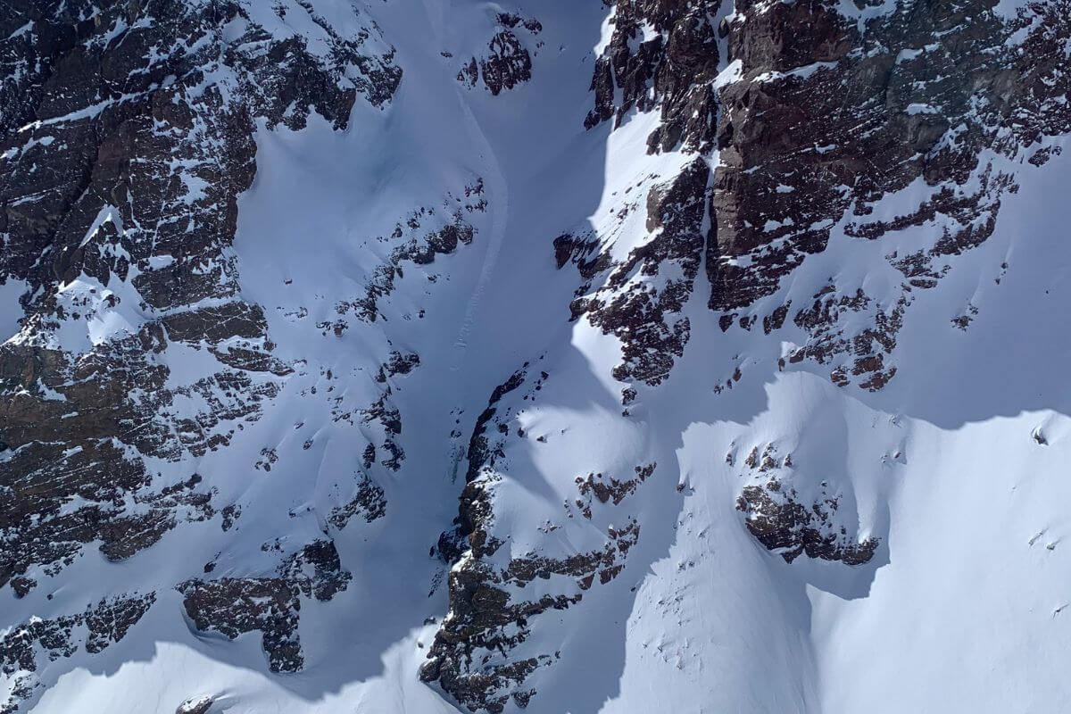 Heliski in the Central Andes in Chile