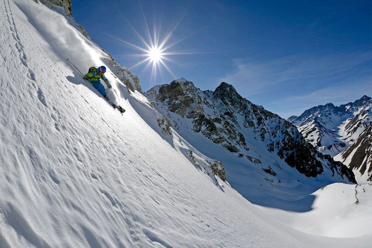 Heliski in the Central Andes in Chile