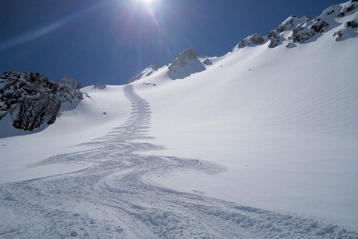 Heliski in the Central Andes in Chile