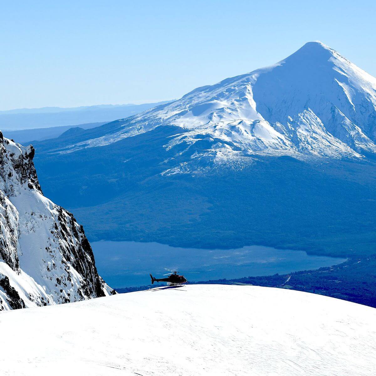 Heliski in the Central Andes in Chile