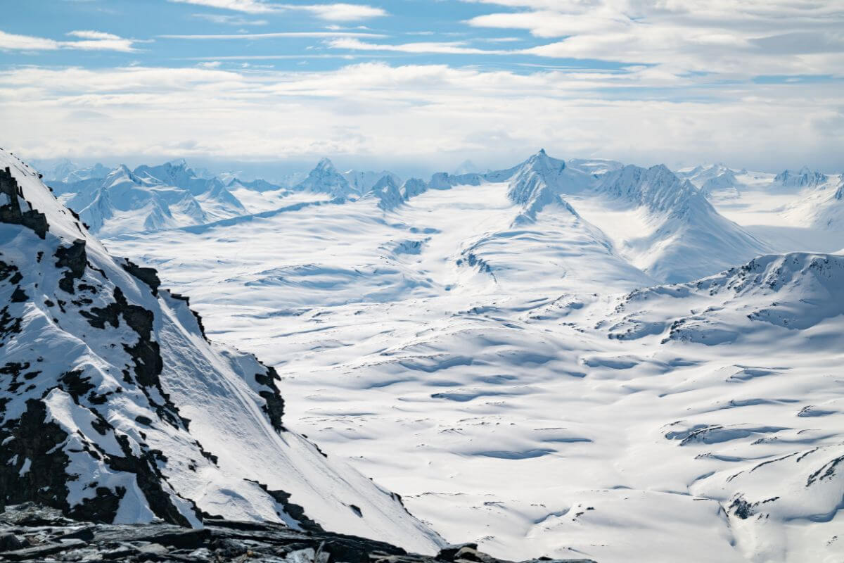 the Chugach Range in Alaska