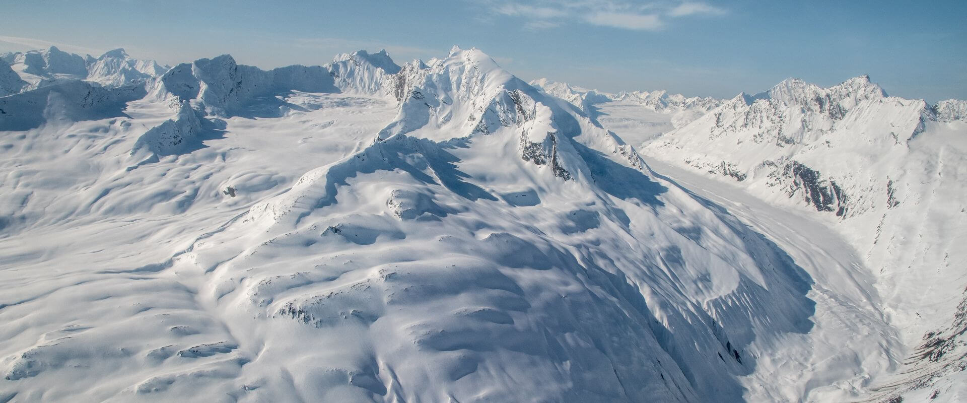 Heliski on the Chugach Range in Alaska