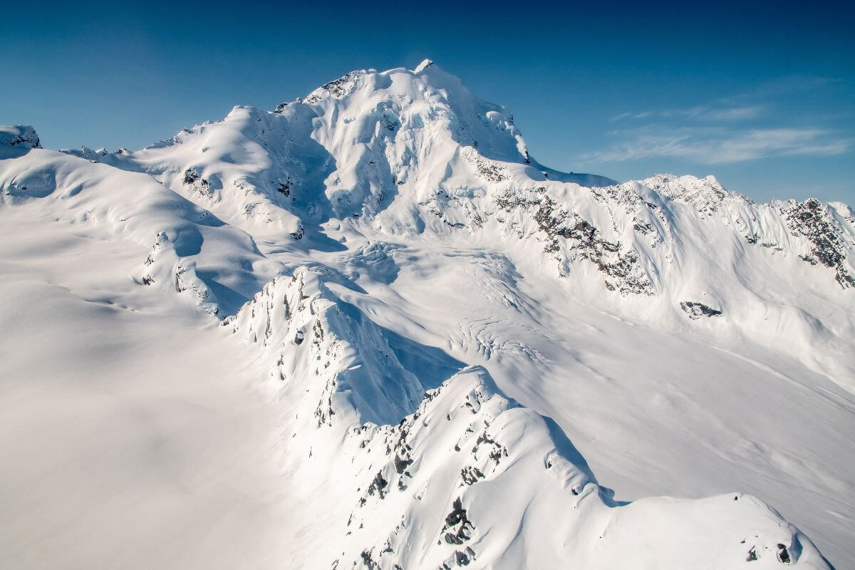 Heliski on the Chugach Range in Alaska