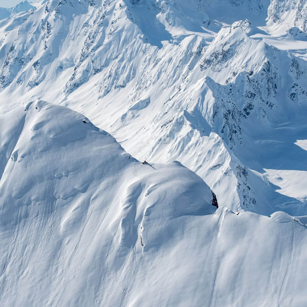 Heliski on the Chugach Range in Alaska