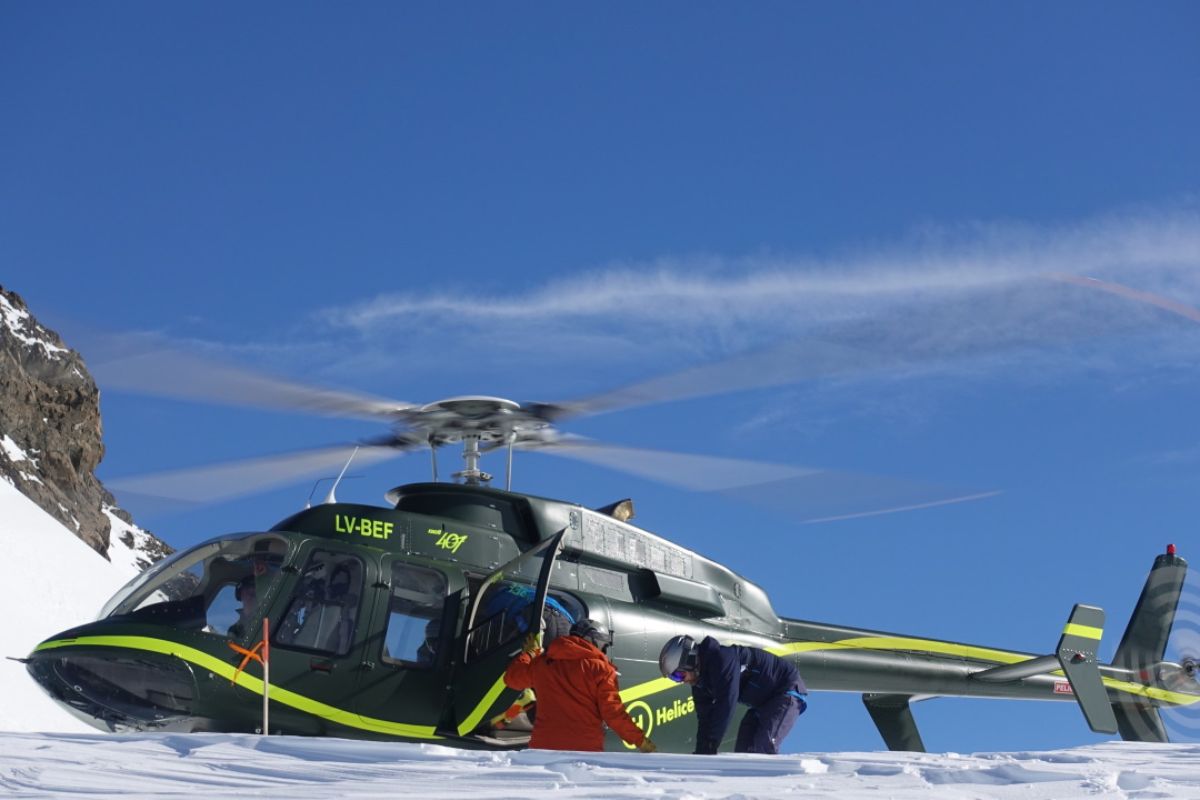 Heliskiing in Argentinian Patagonia