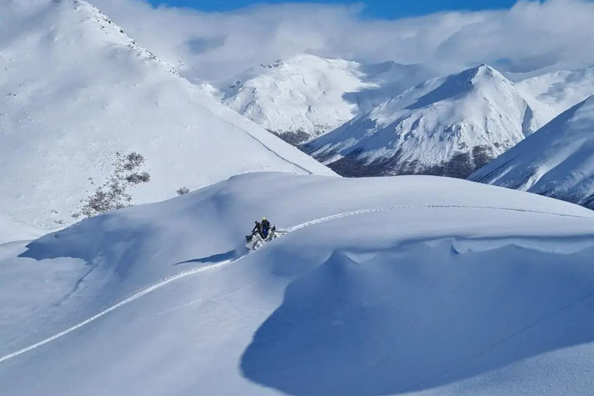 Sled-Skiing Patagonia