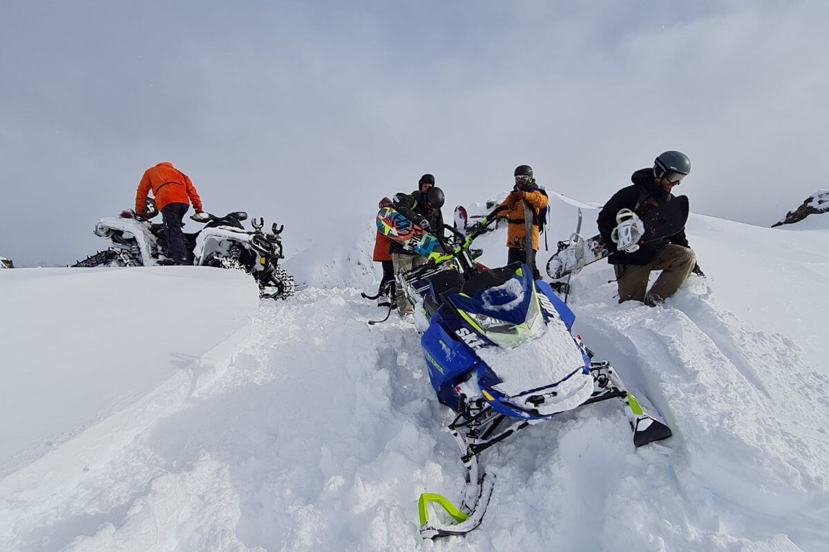 Sled-Skiing in Argentina