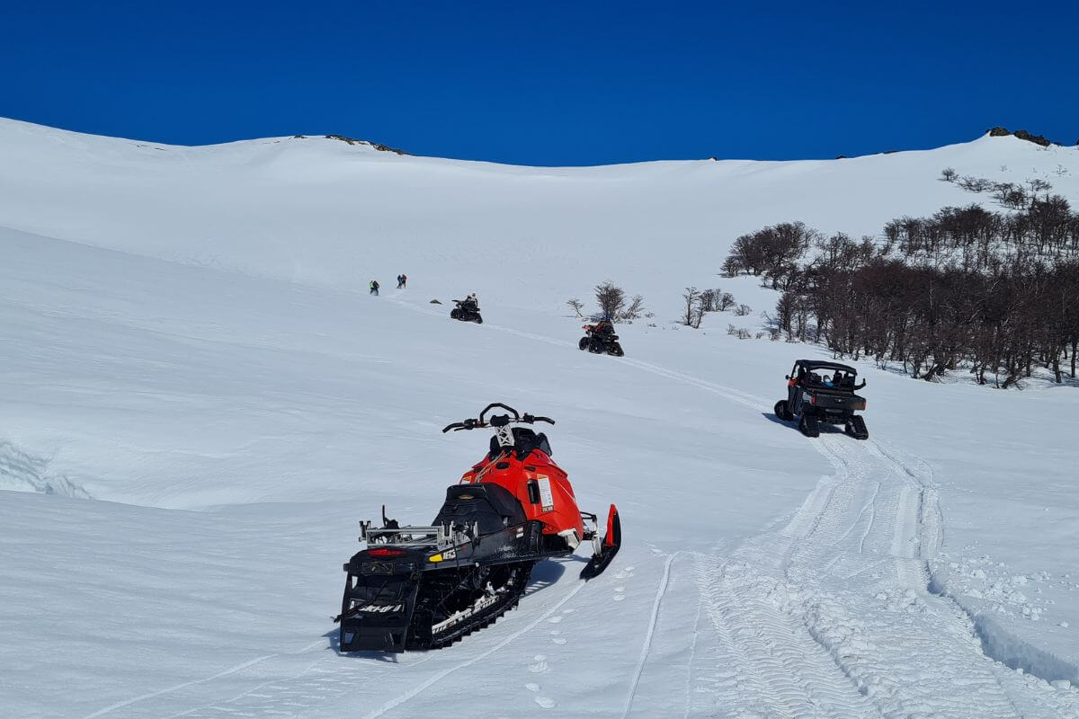 Sled-Skiing in Argentina