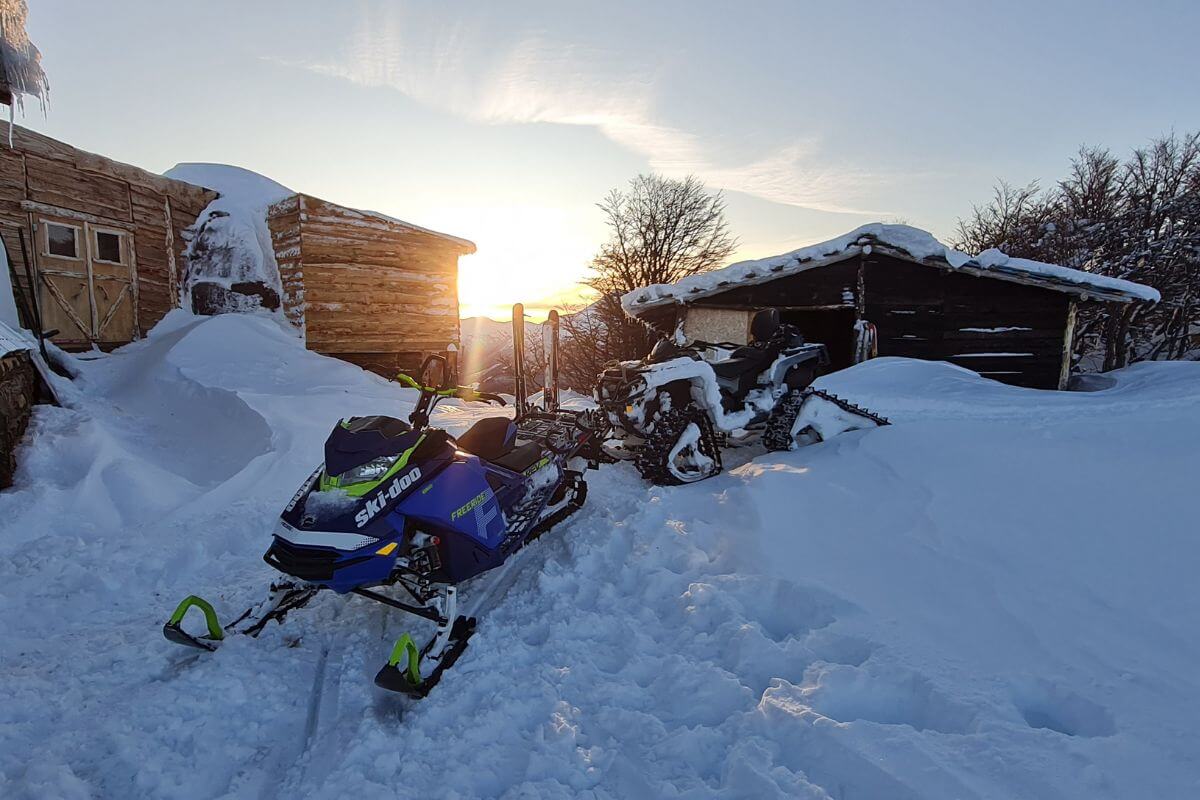 Sled-Skiing in Argentina