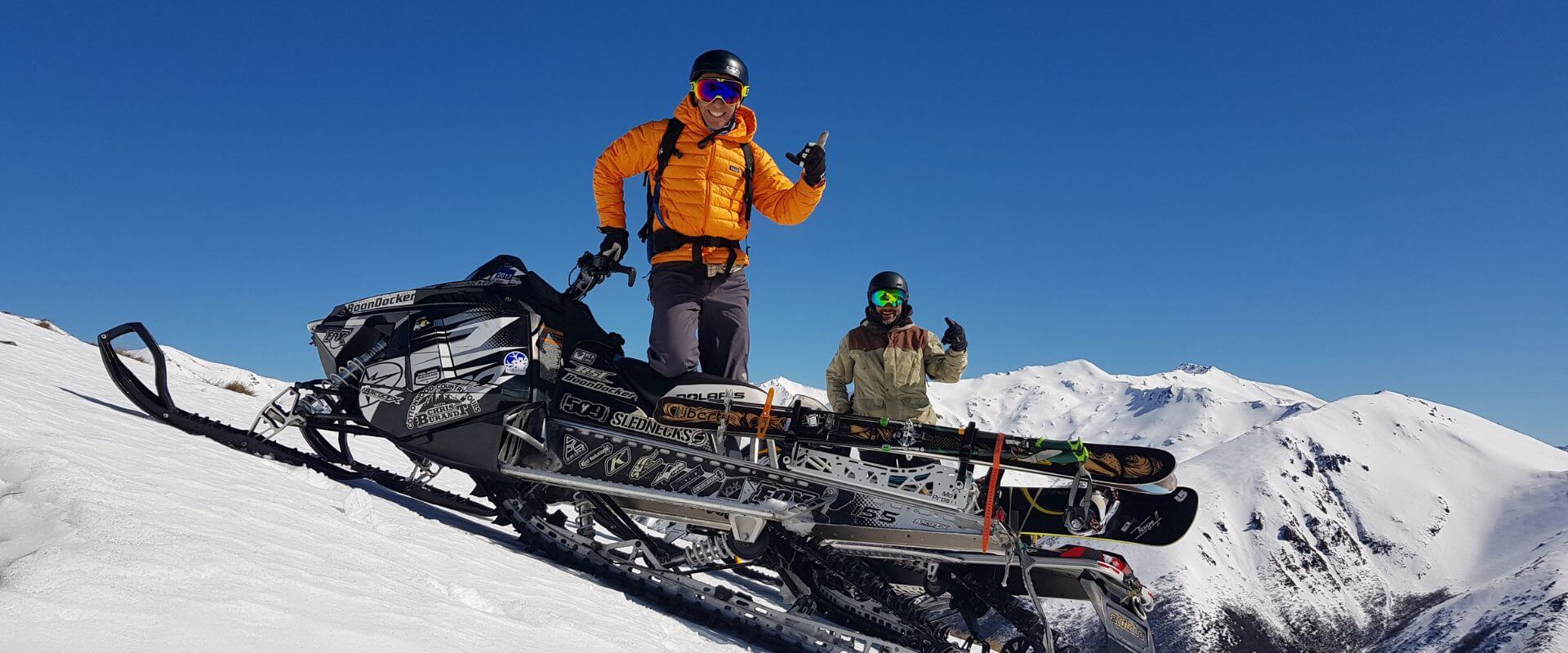 Sled-Skiing Patagonia