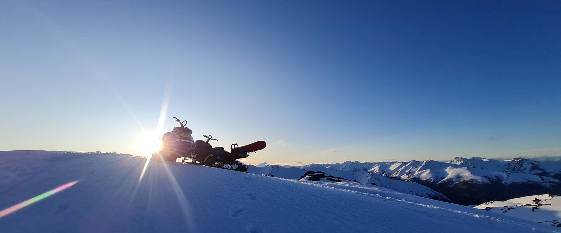 Sled-Skiing Patagonia