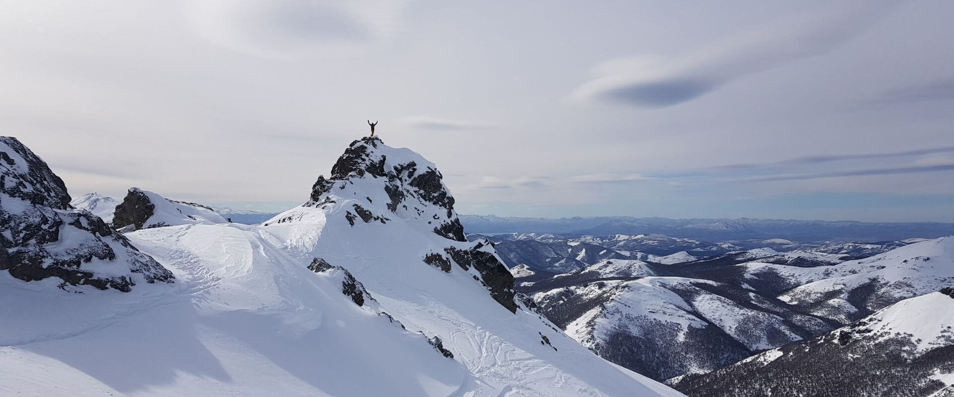 Sled-Skiing Patagonia