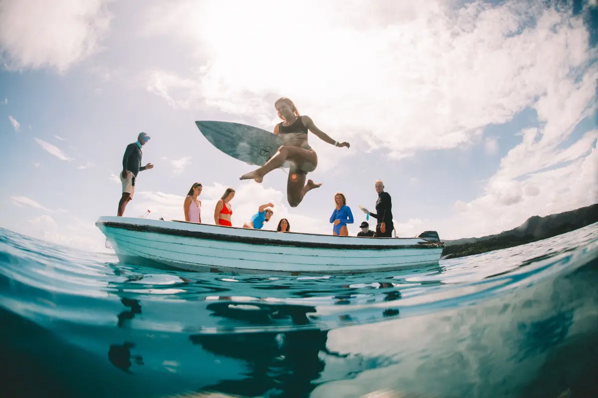 peoples enjoying in sea